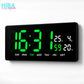 LED Digital Wall Clock with Alarm & Temperature Display (JH-3604)