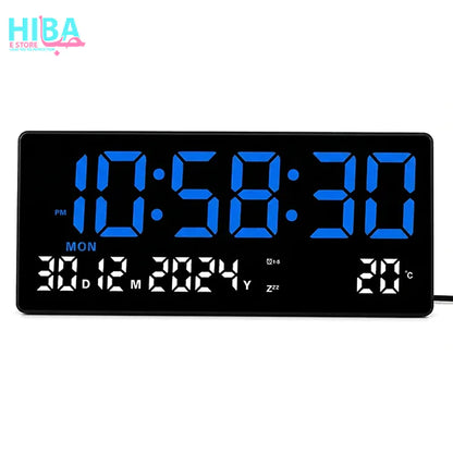 Modern LED Digital Clock for Wall & Table – Alarm, Calendar & Brightness Control (JH-3609)
