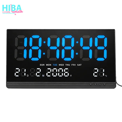 Large LED Digital Wall Clock – Big Display Clock with Date & Temperature (JH-8025)