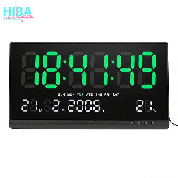 Large LED Digital Wall Clock – Big Display Clock with Date & Temperature (JH-8025)