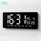LED Digital Wall Clock with Alarm & Temperature Display (JH-3604)